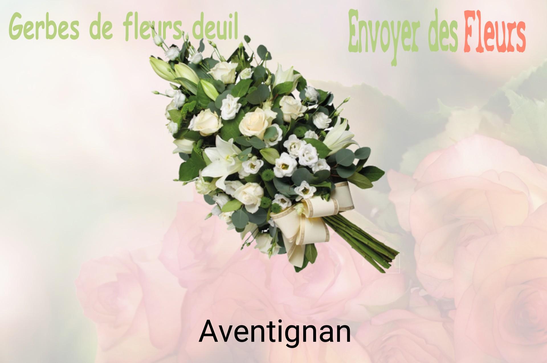 Gerbe de fleurs de deuil livrée à Aventignan